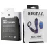Hueman Black Hole - vibrator anal cu telecomandă și inel pentru penis (mov)