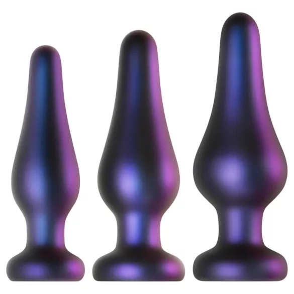 Hueman Comets - set dopuri anale din silicon - 3 piese - mov