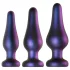 Hueman Comets - set dopuri anale din silicon - 3 piese - mov