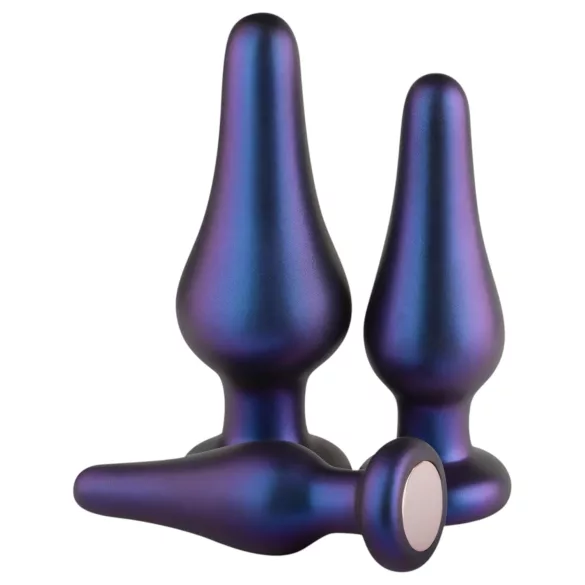 Hueman Comets - set dopuri anale din silicon - 3 piese - mov