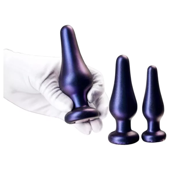Hueman Comets - set dopuri anale din silicon - 3 piese - mov