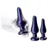 Hueman Comets - set dopuri anale din silicon - 3 piese - mov