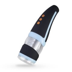   CRUIZR CP02 - masturbator rotativ vibratil accuzi (negru-albastru)