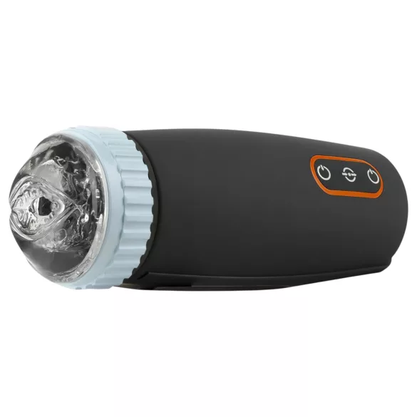 CRUIZR CM05 - masturbator automat cu vibrații și sucțiune - negru-albastru