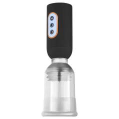   CRUIZR CS07 - pompă pentru penis cu vibrații și acumulator - negru-transparent
