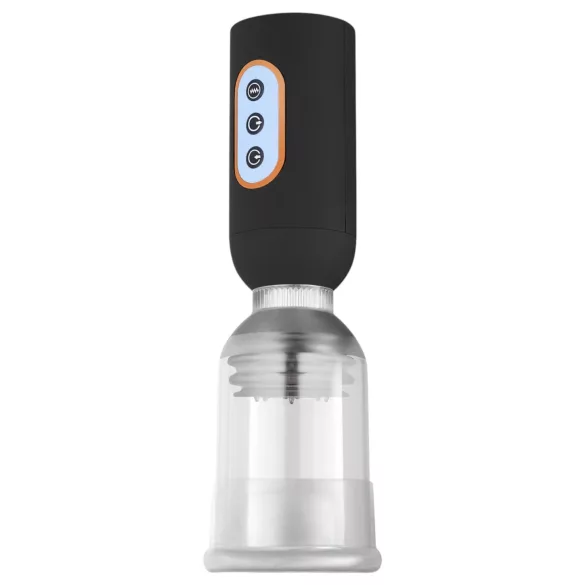 CRUIZR CS07 - pompă pentru penis cu vibrații și acumulator - negru-transparent