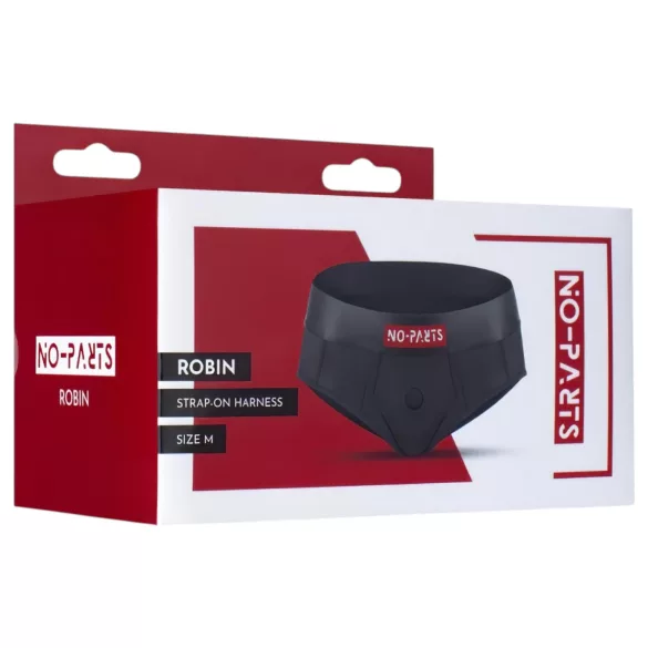 No-Parts Robin - chilot cu dildo strap-on - negru - m