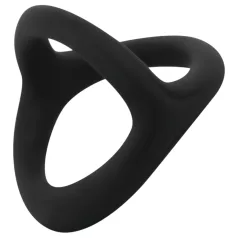   Easytoys Desire Ring - inel pentru penis și testicule flexibil - negru