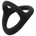 Easytoys Desire Ring - inel pentru penis și testicule flexibil - negru