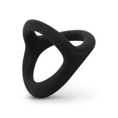   Easytoys Inelul de Dorință - Inel flexibil pentru penis și testicule (negru)