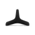 Easytoys Desire Ring - inel pentru penis și testicule flexibil - negru