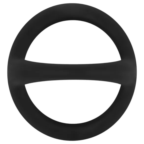 Easytoys Desire Ring - inel pentru penis și testicule flexibil - negru