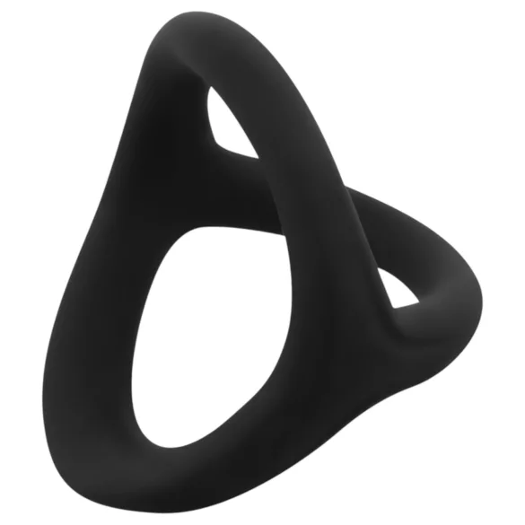Easytoys Desire Ring - inel pentru penis și testicule flexibil - negru