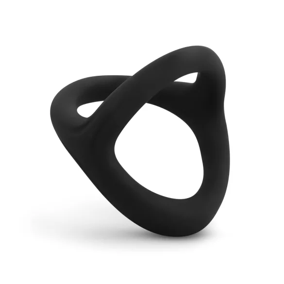 Easytoys Desire Ring - inel pentru penis și testicule flexibil - negru