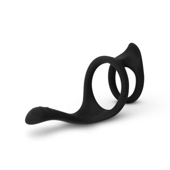 Easytoys Inel de Plăcere - Inel flexibil pentru penis și testicule (negru)