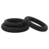 Easytoys - Set inele pentru penis - 3 bucăți - silicon negru
