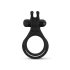 Inel pentru Partajare Easytoys - inel vibrator pentru penis și testicule (negru)