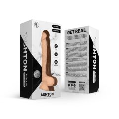   Real Fantasy Ashton - dildo realist cu testicule - 20,5cm (natural)