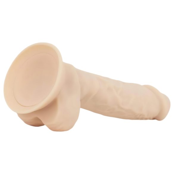 Real Fantasy Ashton - dildo realist cu testicule - 20,5 cm - culoare naturală