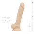 Real Fantasy Ashton - dildo realist cu testicule - 20,5 cm - culoare naturală