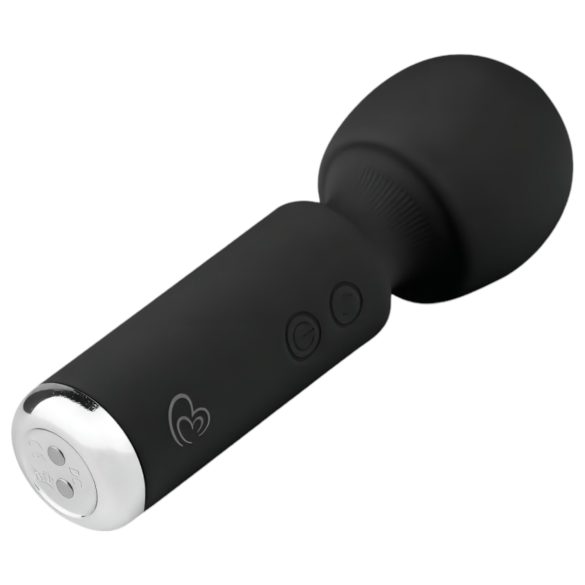 Easytoys - mini vibrator pentru masaj, reîncărcabil - negru