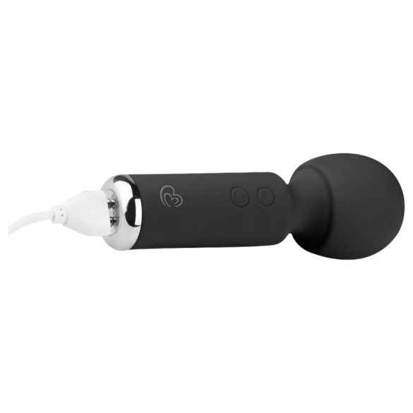 Easytoys - mini vibrator pentru masaj, reîncărcabil - negru