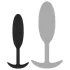 EasyToys Heavy Fulfiller - dop anal mic de 54 g (negru)