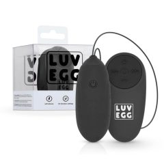 LUV EGG - ou vibrator cu baterie și radio (negru)