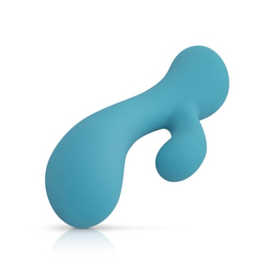 Cala Azul Martina - vibrator pentru punctul G cu funcție de stimulare a clitorisului, rezistent la apă, cu baterie (albastru)