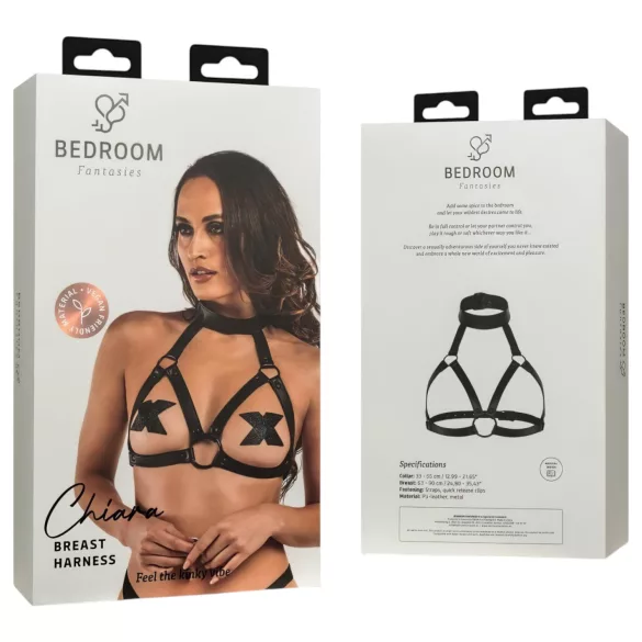 Bedroom Fantasies Chiara - top sexy transparent damă - negru - S-XL