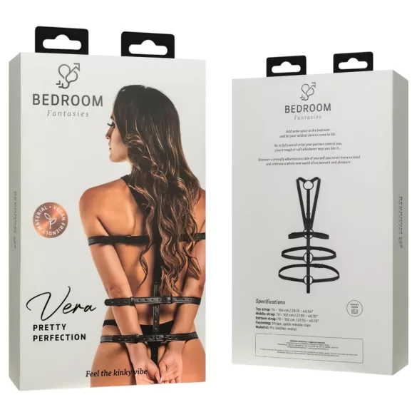 Bedroom Fantasies - ham de imobilizare - piele sintetică neagră