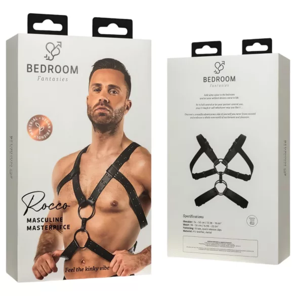 Bedroom Fantasies Rocco - body erotic damă - dantelă neagră - mărime S-XL