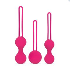 Easytoys LoveBalls - set biluțe vaginale - 3 piese (roz)