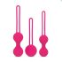 Easytoys LoveBalls - set biluțe vaginale - 3 piese (roz)