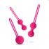 Easytoys LoveBalls - set biluțe vaginale - 3 piese (roz)
