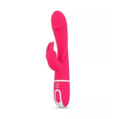   Easytoys - vibrator pentru punctul G cu stimulator de clitoris (roz)