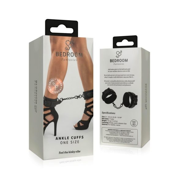 Bedroom Fantasies - cătușe glezne cu lanț - negru
