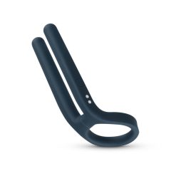   Boners - Inel de penis și stimulator testicular alimentat cu baterie (albastru)