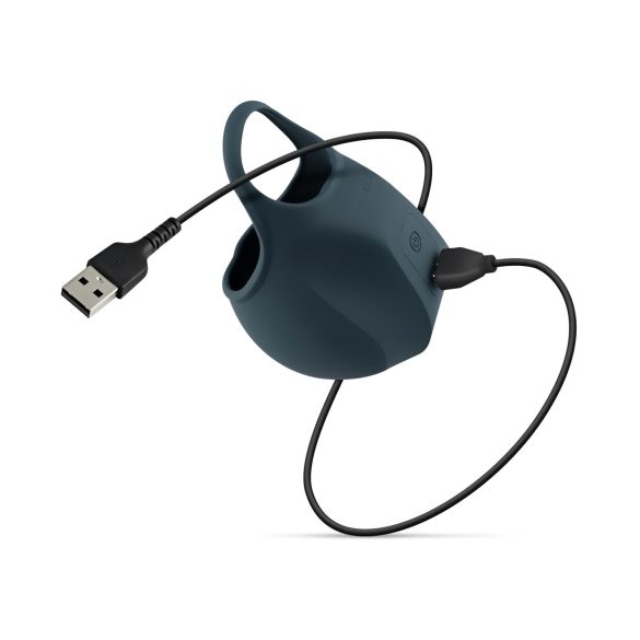 Boners - masturbator pentru testicule cu încărcare - silicon albastru