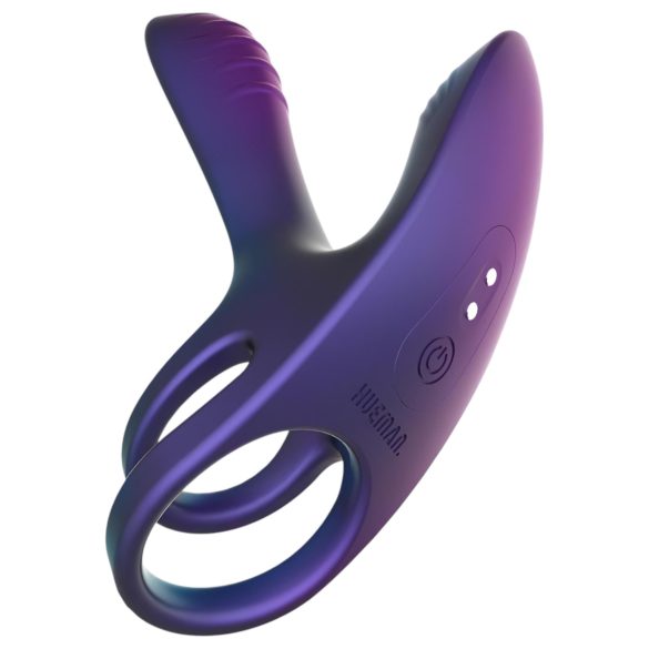 Hueman Infinity Ignite - inel vibrant pentru penis și testicule - mov