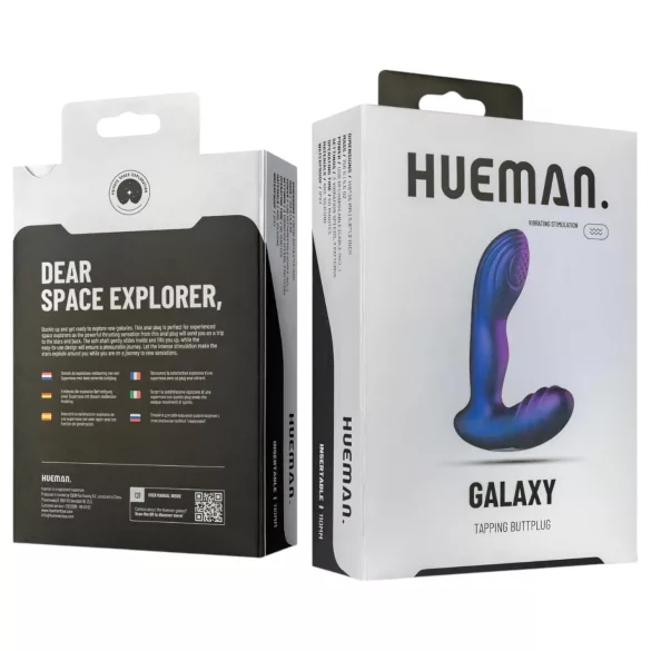 Hueman Galaxy - vibrator anal pulsatil - silicon mov