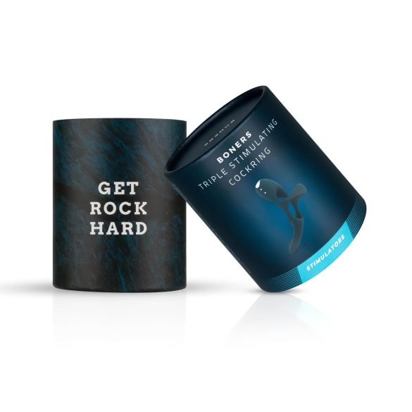 Boners - inel pentru penis și testicule cu vibrații pentru clitoris