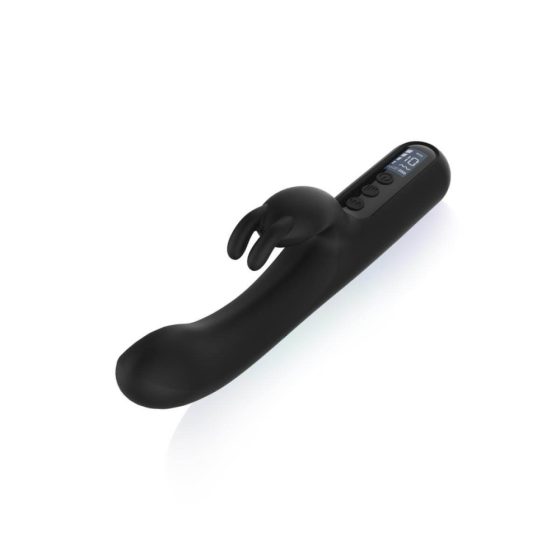BLAQ - vibrator digital cu stimulator clitoridian în formă de iepure (negru)