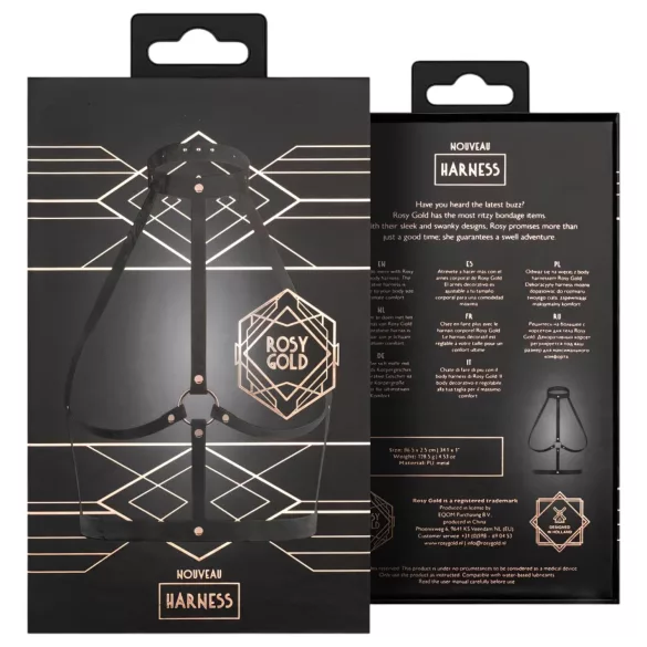 Rosy Gold - ham de corp - negru-roz auriu