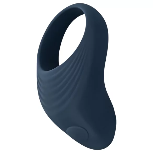 Boners - inel vibrant penis cu acumulator - silicon gri