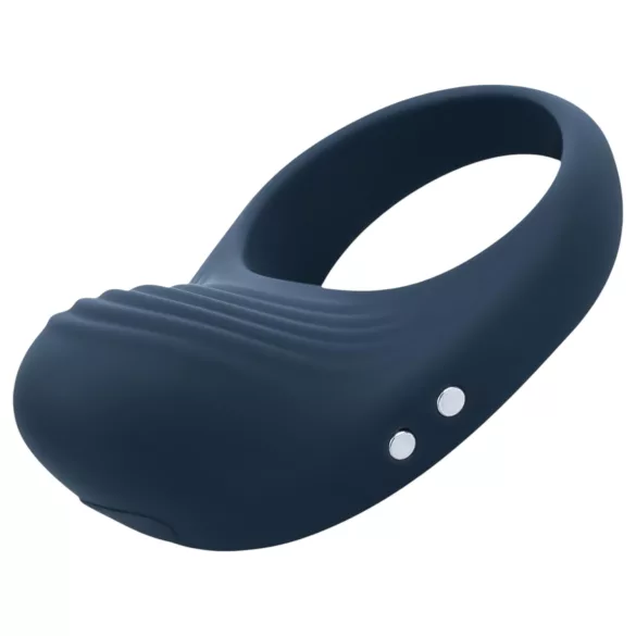 Boners - inel vibrant penis cu acumulator - silicon gri