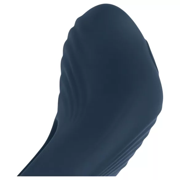 Boners - inel vibrant penis cu acumulator - silicon gri