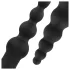 Easytoys - set vibrator anal cu acumulator - 4 piese - negru