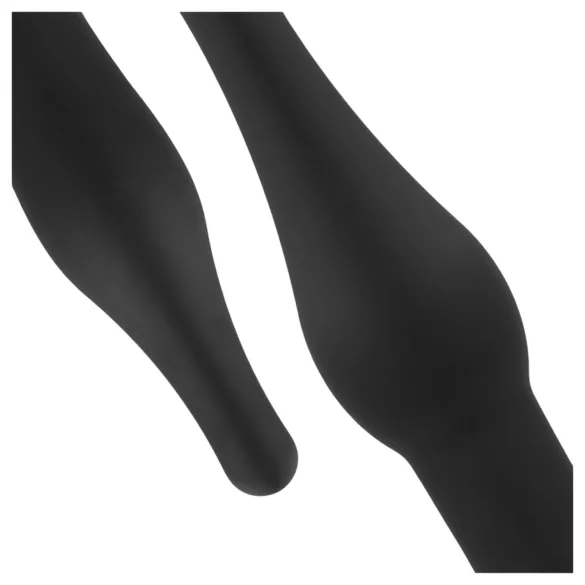 Easytoys - set vibrator anal cu acumulator - 4 piese - negru