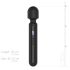 BLAQ - vibrator masaj digital mare (negru)